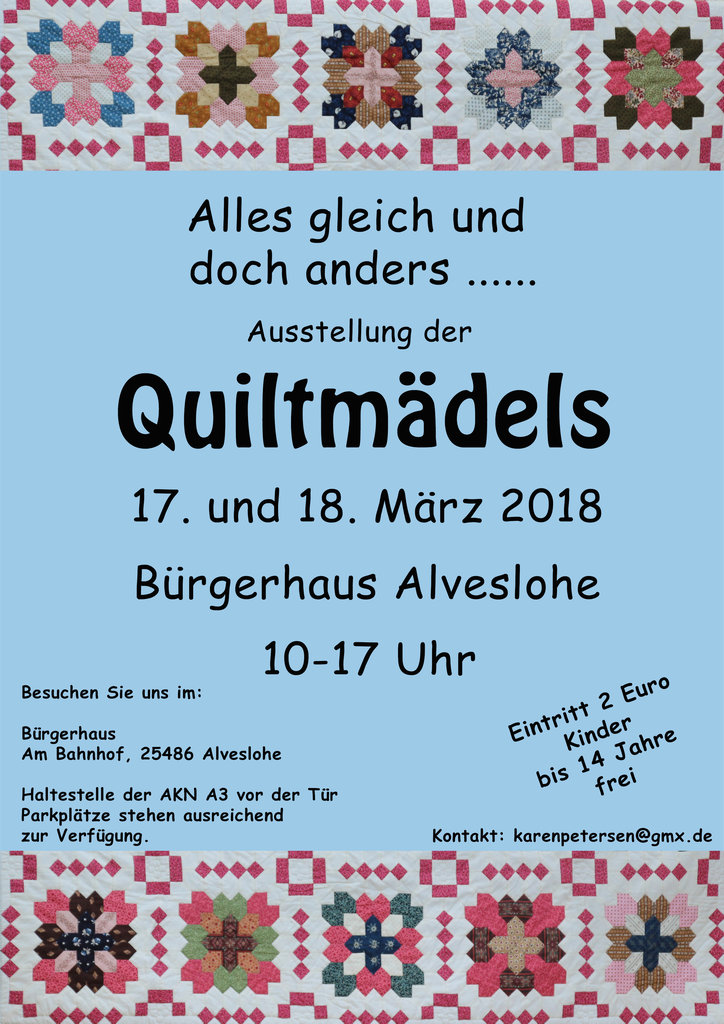 Quilt-Ausstellung im Bürgerhaus Alveslohe