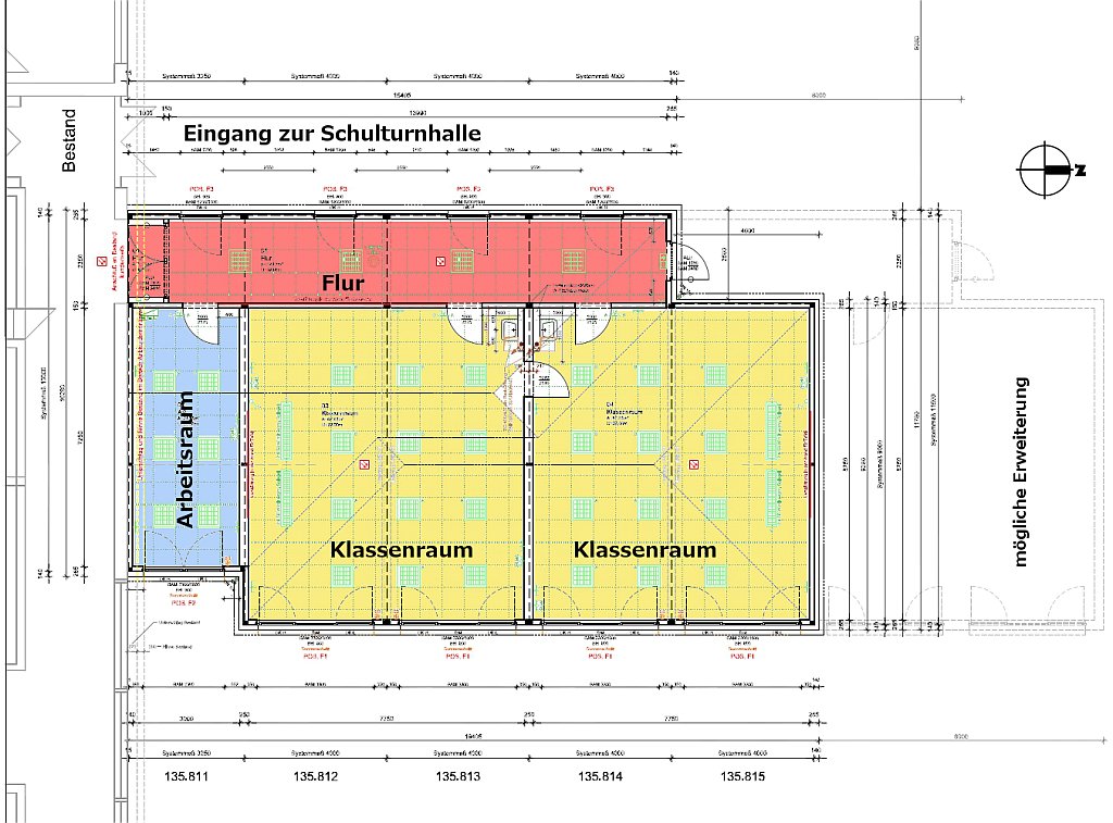 Grundriss-Schulerweiterungsbau