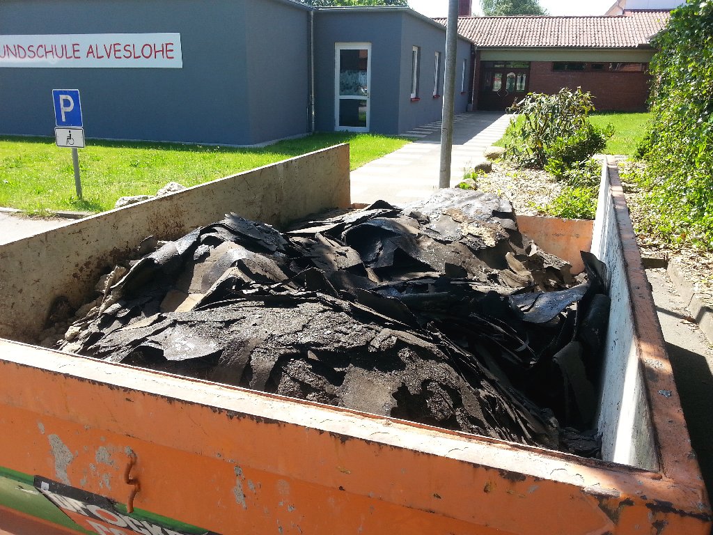Der Container war nach 3 Stunden randvoll!