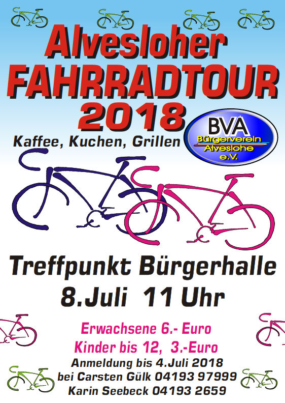 Fahrradtour des BVA am 8. Juli