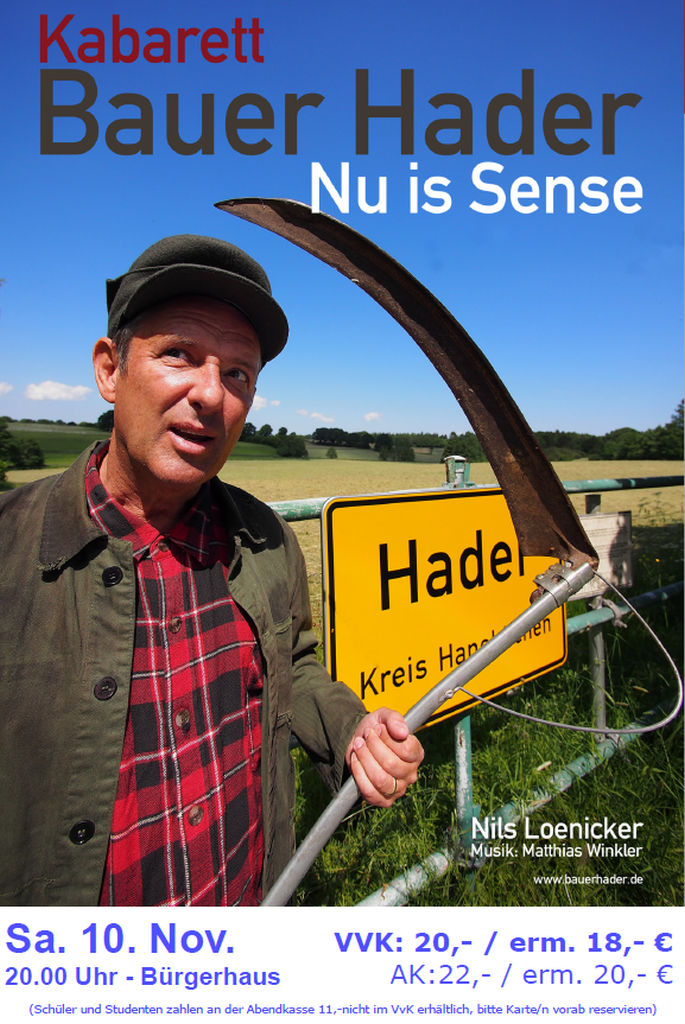 Bauer Hader - Nu is Sense
