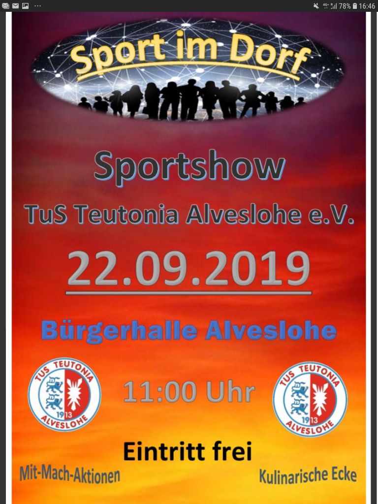 Circe af life Sportshow des TuS Alveslohe am 22.09.209