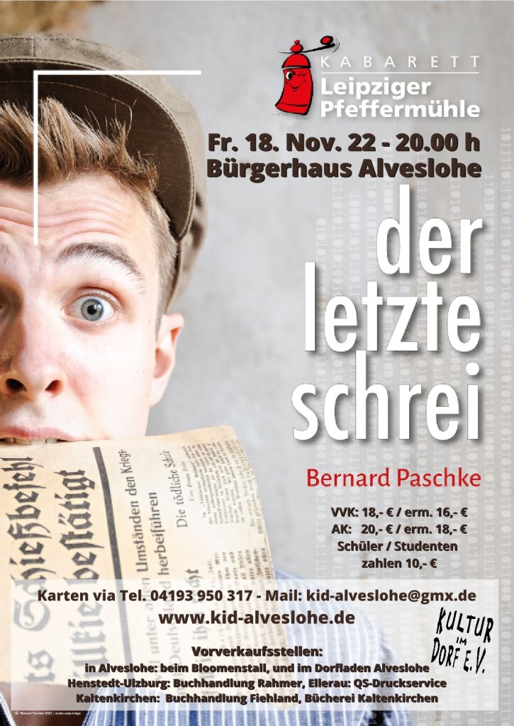 Bernard Paschke - Der letzte Schrei - Kabarett aus der Leipziger Pfeffermühle