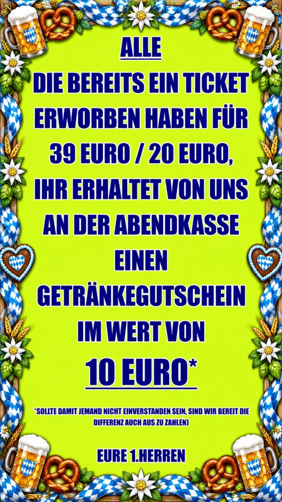 Gutschein für berieis erworbene Karten über 10,- €